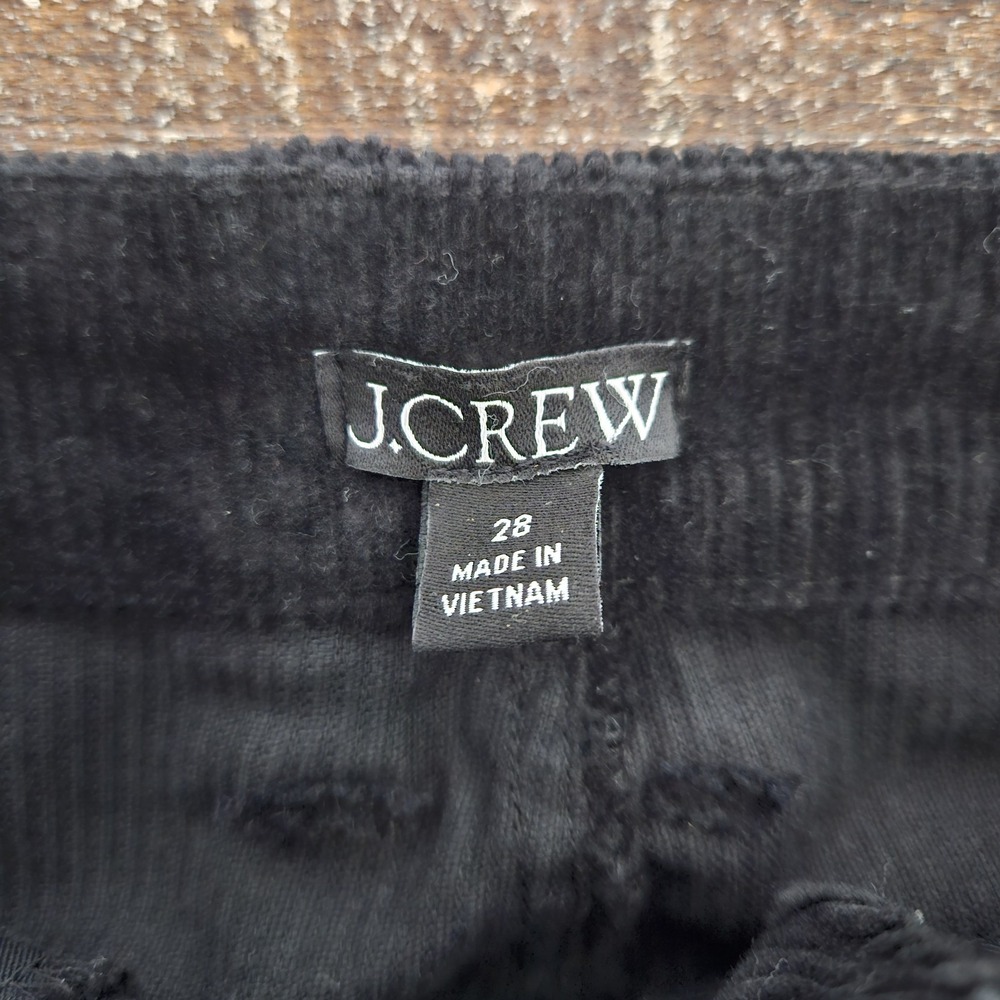 J.Crew Vintage Flare Pant In Corduroy Black Women's Size 28 - Picture 6 of 8